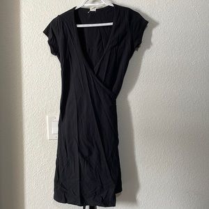 Black wrap/tie dress